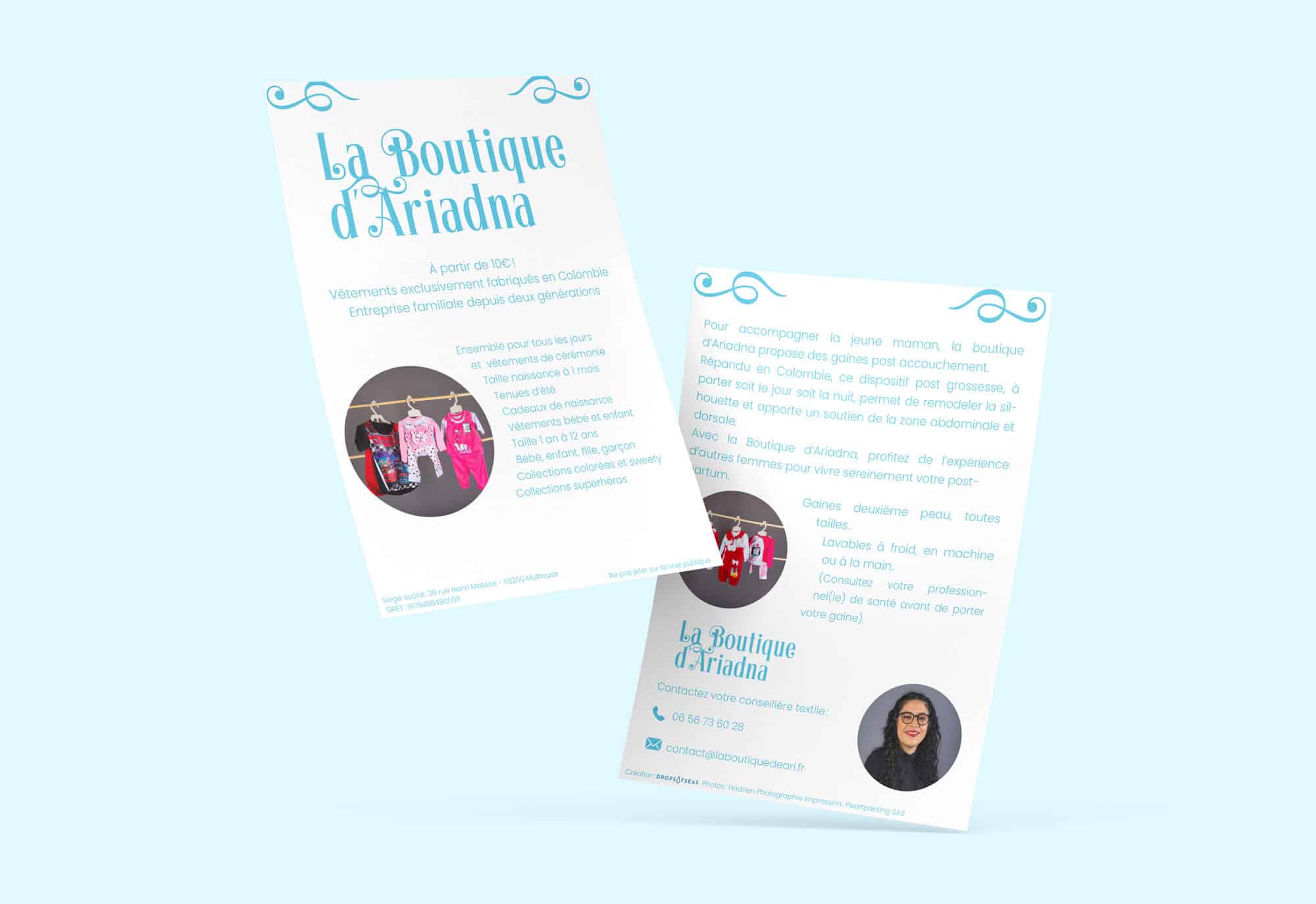 Création de logo + print pour La Boutique D'Adriana