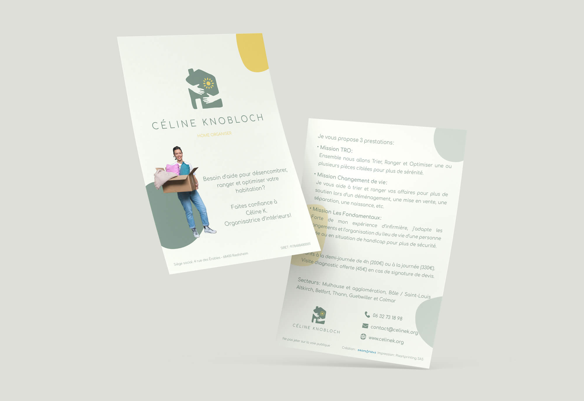 Création du flyer pour Céline Knobloch
